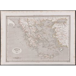 1840 - Carte de la Grèce...