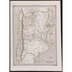 1840 - Carte de l'Argentine...