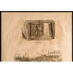 Gravure de 1860 - Afrique - Une dilla - Arc de triomphe - 2