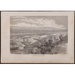 Gravure de 1867 - Nijni Novgorod en Russie - 1