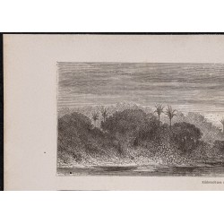 Gravure de 1867 - Rio Javari et Río Putumayo - 2