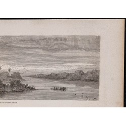 Gravure de 1867 - Rio Javari et Río Putumayo - 3