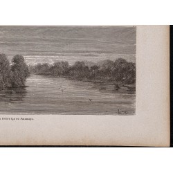 Gravure de 1867 - Rio Javari et Río Putumayo - 5