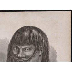 Gravure de 1867 - Indiens du Brésil et de l'Amazonie - 3