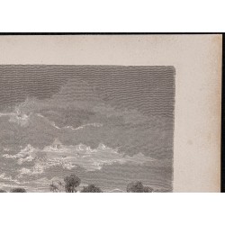 Gravure de 1867 - Village de Tonantins en Amazonie - 3
