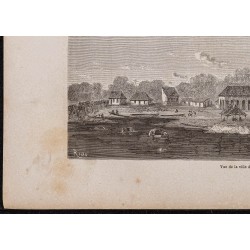Gravure de 1867 - Alvarães et Téfé en Amazonie - 4