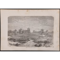 Gravure de 1867 - Ville de Manaus - 1