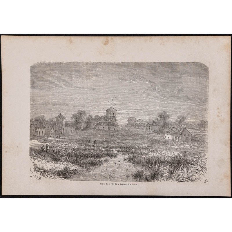 Gravure de 1867 - Ville de Manaus - 1