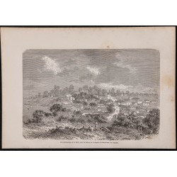 Gravure de 1867 - Ville de Manaus - 1