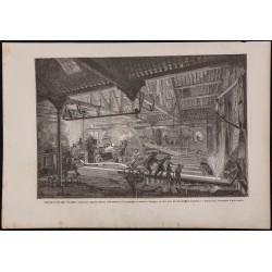 Gravure de 1867 - Forge du Creusot - 1