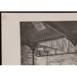Gravure de 1867 - Forge du Creusot - 2