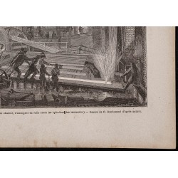 Gravure de 1867 - Forge du Creusot - 5