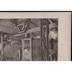 Gravure de 1867 - Marteau-pilon à la forge du Creusot - 3