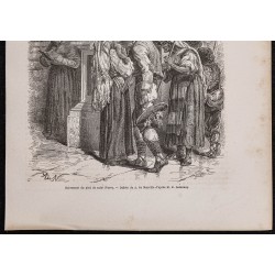 Gravure de 1867 - Baisement du pied de Saint-Pierre - 3
