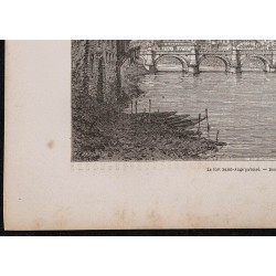 Gravure de 1867 - Château Saint-Ange à Rome - 4