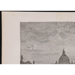 Gravure de 1867 - Grande bénédiction de Pâques - 2