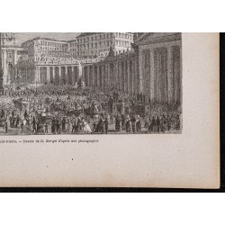 Gravure de 1867 - Grande bénédiction de Pâques - 5