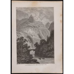 Gravure de 1867 - Pont Aberglaslyn - 1