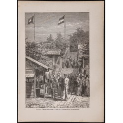 Gravure de 1867 - Garde de l’ambassade suisse à Tokyo - 1