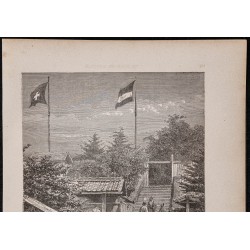 Gravure de 1867 - Garde de l’ambassade suisse à Tokyo - 2