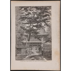 Gravure de 1867 - Ambassade britannique à Tokyo - 1