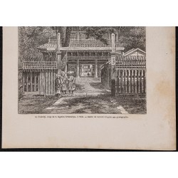 Gravure de 1867 - Ambassade britannique à Tokyo - 3