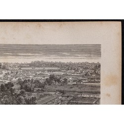 Gravure de 1867 - Vues de la ville de Tokyo - 3