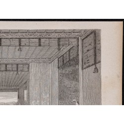 Gravure de 1867 - Assemblée de daïmos autour du shogun - 3