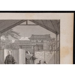 Gravure de 1867 - Harakiri d'un noble japonais - 3