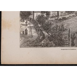 Gravure de 1867 - Vue de Plombières-les-Bains - 4