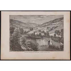Gravure de 1867 - Parc de Plombières-les-Bains - 1