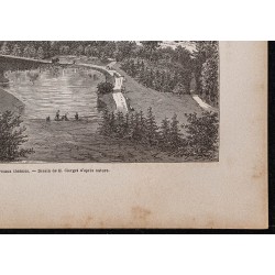 Gravure de 1867 - Parc de Plombières-les-Bains - 5