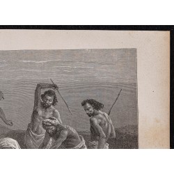 Gravure de 1867 - Servantes se faisant fouetter - 3
