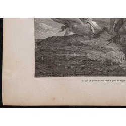 Gravure de 1867 - Servantes se faisant fouetter - 4
