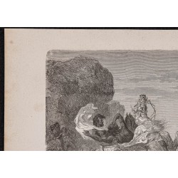 Gravure de 1867 - Duel et combat avec Téwodros II - 2