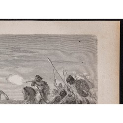 Gravure de 1867 - Duel et combat avec Téwodros II - 3