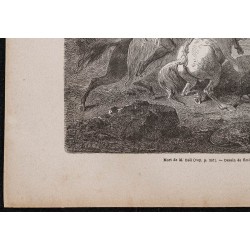 Gravure de 1867 - Duel et combat avec Téwodros II - 4