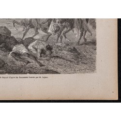 Gravure de 1867 - Duel et combat avec Téwodros II - 5