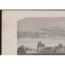 Gravure de 1867 - Château de Fontainebleau - 2