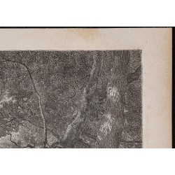 Gravure de 1867 - Gros-Fouteau à Fontainebleau - 3