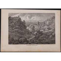 Gravure de 1867 - Les gorges d'Apremont - 1