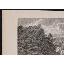 Gravure de 1867 - Les gorges d'Apremont - 2