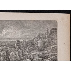 Gravure de 1867 - Les gorges d'Apremont - 3