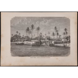 Gravure de 1867 - Environs de Bagdad - 1