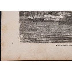 Gravure de 1867 - Environs de Bagdad - 4