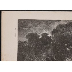 Gravure de 1867 - Tempête sur le rio de Brèves - 2