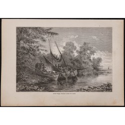 Gravure de 1867 - Indiens tapuyas (Pira-tapuya) - 1