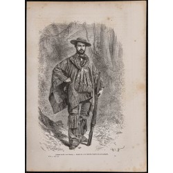 Gravure de 1867 - Portrait de Paul Marcoy - 1