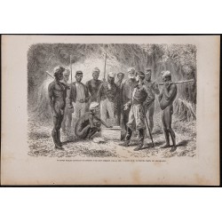 Gravure de 1867 - Chefs kanaks - 1