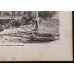 Gravure de 1867 - Préparation du trépang - 5